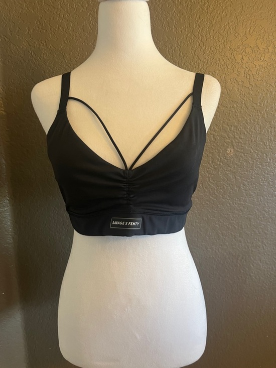 Savage X Fenty Other - Savage X Fenty Black Strappy Sports Bralette size L